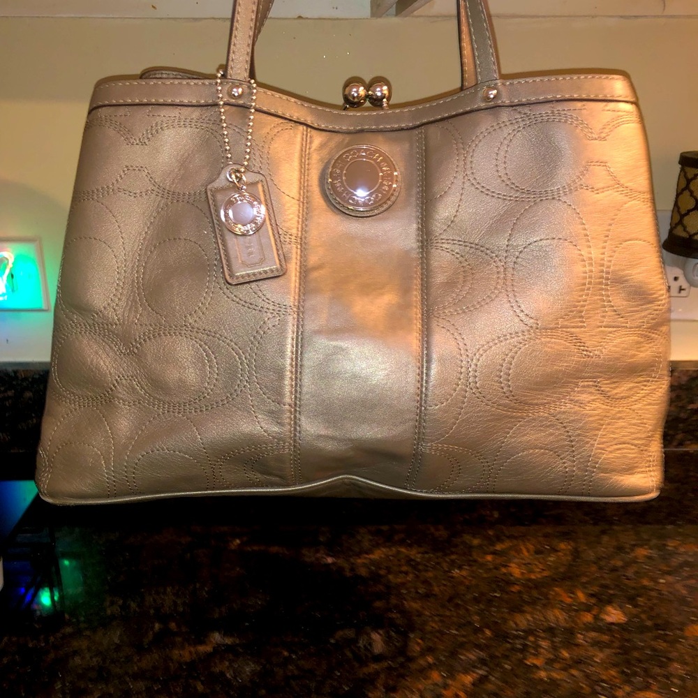 Coach A1276-F19413 Satchel in Bronze Leather - Picture 5 of 16